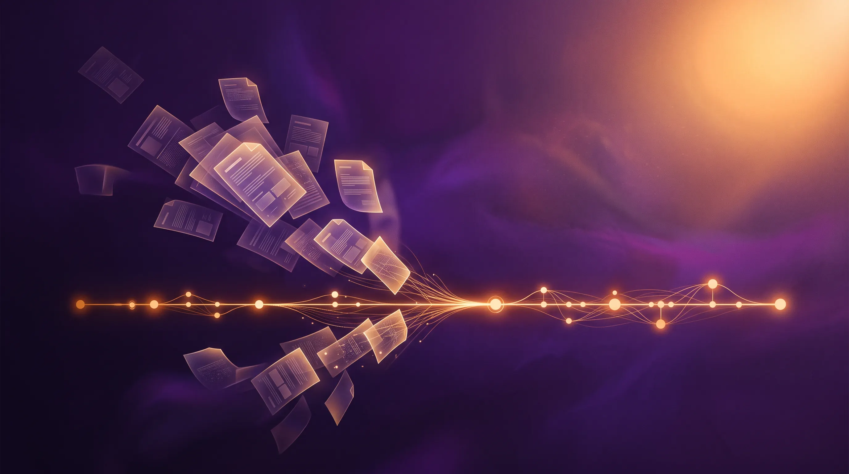 AI organising scattered medical records into a single connected treatment timeline