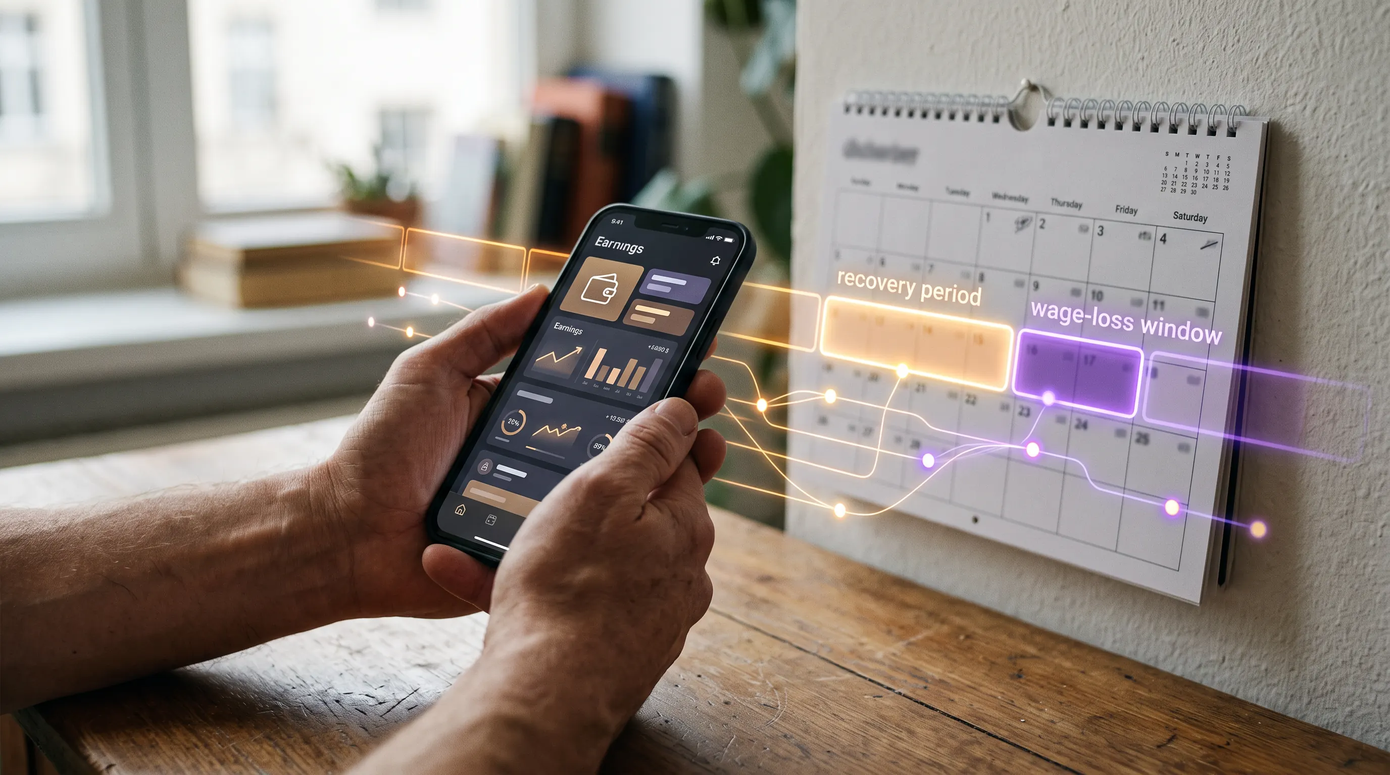 AI aligning the medically certified recovery period with the wage-loss window