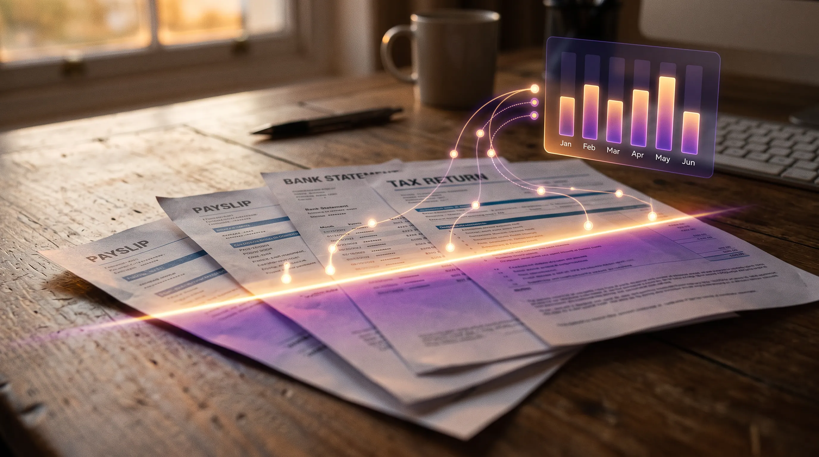 AI scanning payslips and tax documents to build a pre-injury earnings baseline
